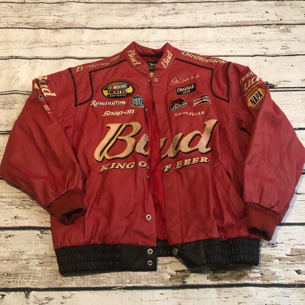 Men’s Dale Earnhardt Jr Nextel Leather Jacket LG